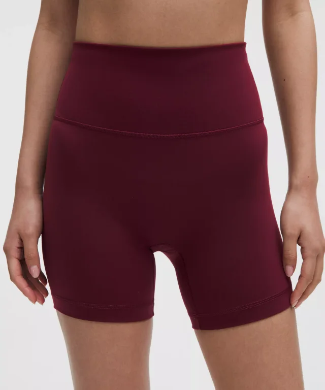 lululemon Wunder Train No Line High-Rise Short 6" in Burgundy Bay, photo 4 of 7 from lululemon