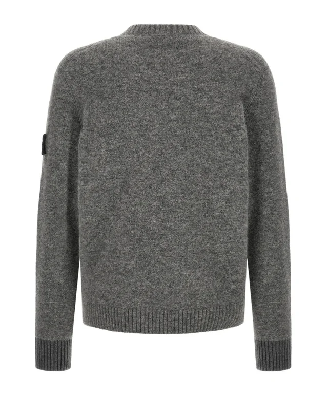 Stone Island Badge Crewneck Knitted Sweater, photo 2 of 6 from SENSER