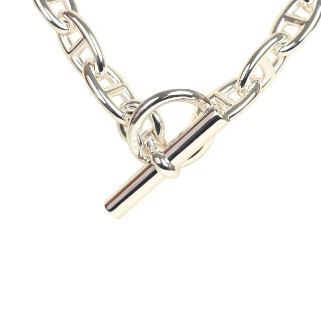 Hermès Chaine D'Ancre Necklace GM 29 Link Sterling Silver in Silver from Madison Avenue Couture, photo 9 of 10