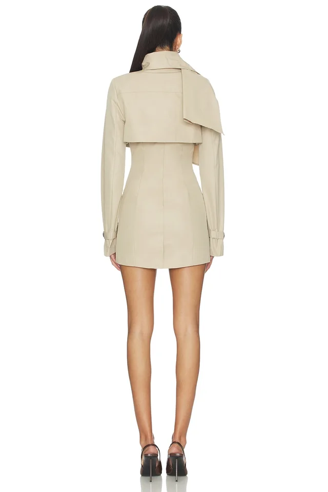 Lovers and Friends Florence Mini Dress in Light Tan, photo 4 of 5 from REVOLVE (Canada)