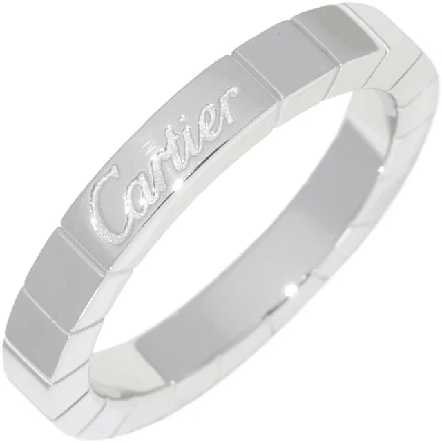 Cartier Lanieres Au750 white gold ring Size 11 in White from LuxUness