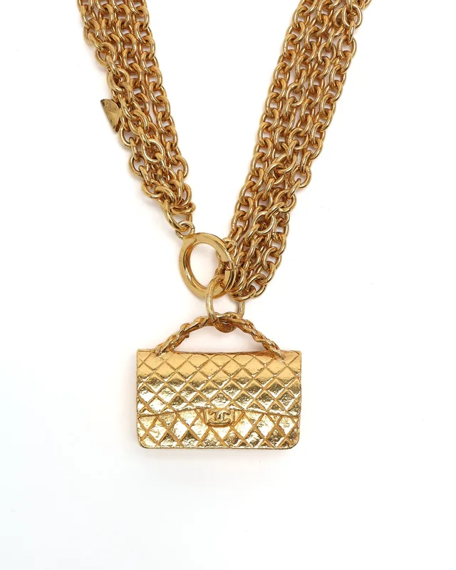 Chanel Multi-Chain Flap Bag Charm Choker from A Retro Tale, photo 2 of 5