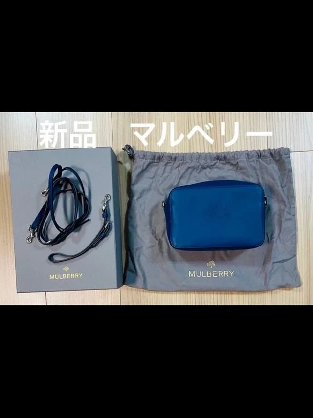 Mulberry Leather Camera Bag in blue Leather from Poshmark