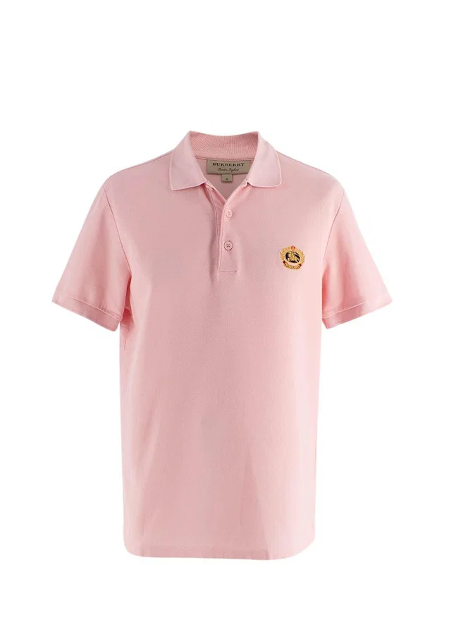 Burberry Pink Logo Polo Shirt in Pink from HEWI