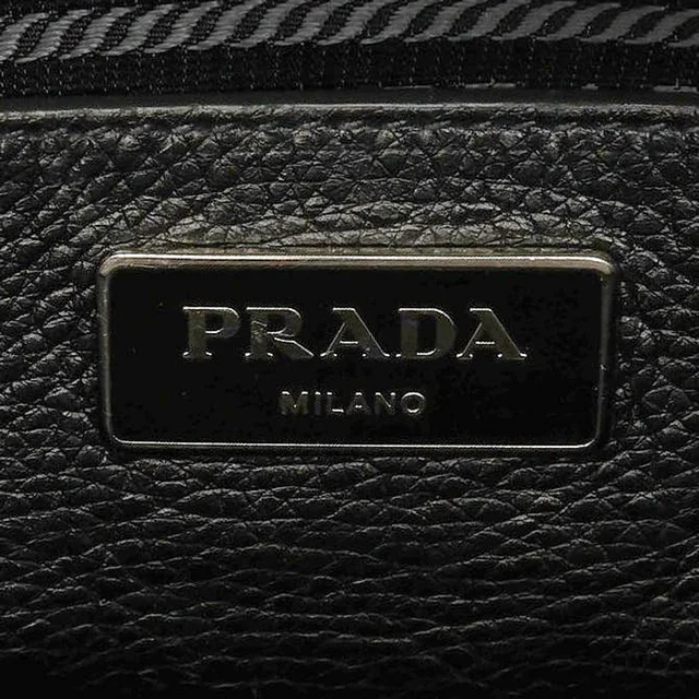 Prada Studded Vitello Double Zip Bag in Leather from A Retro Tale, photo 6 of 8