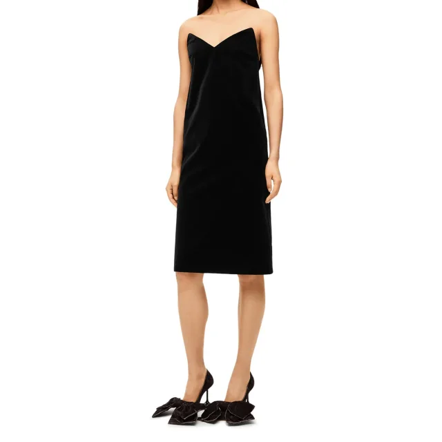 Loewe Bustier Velvet Dress, photo 2 of 3 from Balardi