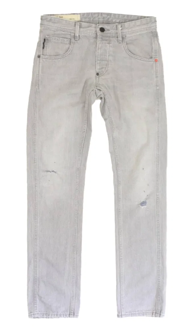 Diesel Peex Super-Slim Fit Jeans Grey Size: 30" in Grey Cotton from Oxfam Online Shop