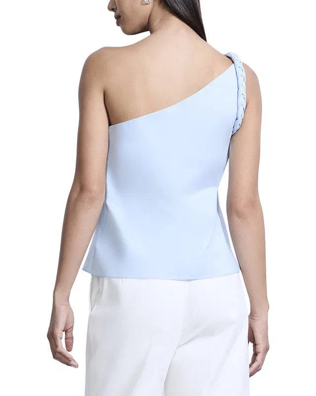 BCBGMAXAZRIA One Shoulder Braided Top, image 1 of 1 from Gilt