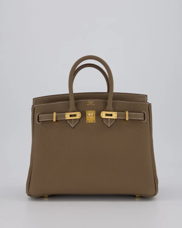 Hermès Birkin 25 Retourne Bag in Taupe Togo leather from Sellier, photo 2 of 22