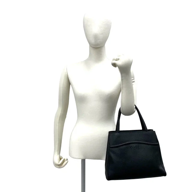 Saint Laurent Leather Handbag in Black Leather from LuxUness, photo 2 of 10