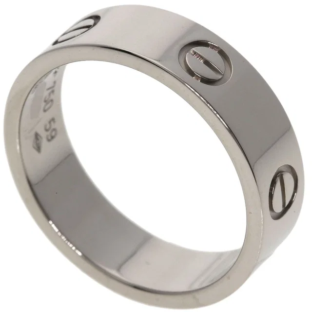 Cartier Love Ring 59 18K White Gold in White from The Reluxe