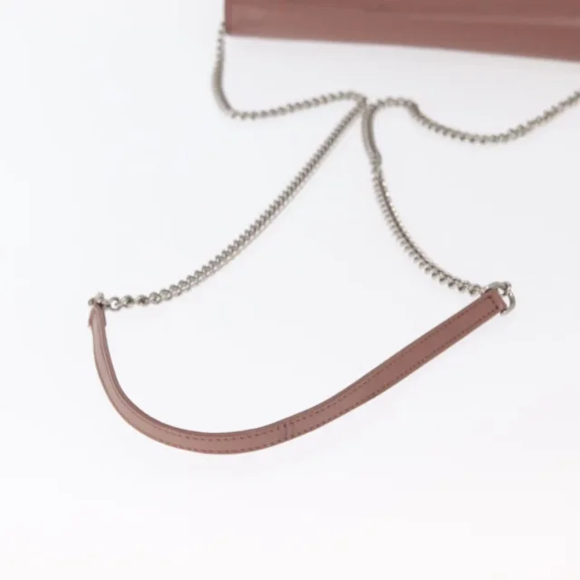 Fendi F Is Wallet On Chain Leather Pink Bag in Pink Leather from HEWI, photo 8 of 24