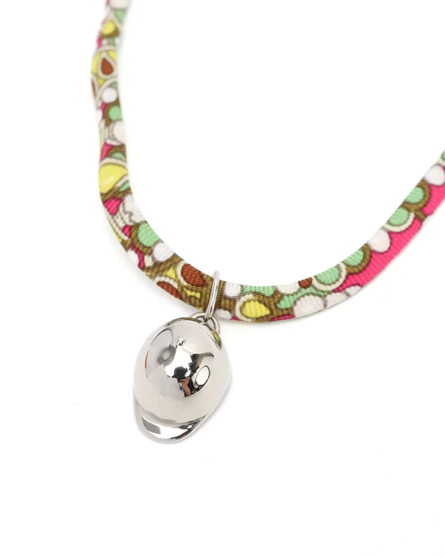 Hermès Petit H Tourbillon Hat Necklace in Silk from A Retro Tale, photo 3 of 5