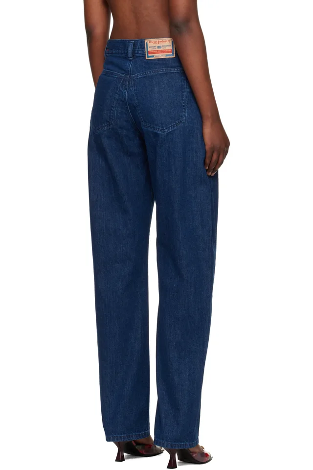 Diesel Navy 1974 D-Ellz 0dbdx Relaxed Jeans, photo 3 of 4 from SSENSE