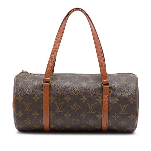 Brown Louis Vuitton Monogram Papillon 30 Handbag in Brown Coated canvas from Designer Revival