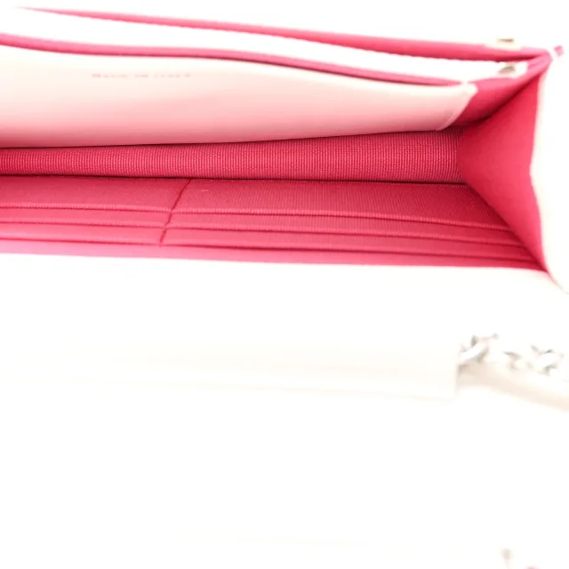 Caviar Quilted Chanel 19 Wallet on Chain WOC White Pink in White Caviar leather from FASHIONPHILE, photo 5 of 12