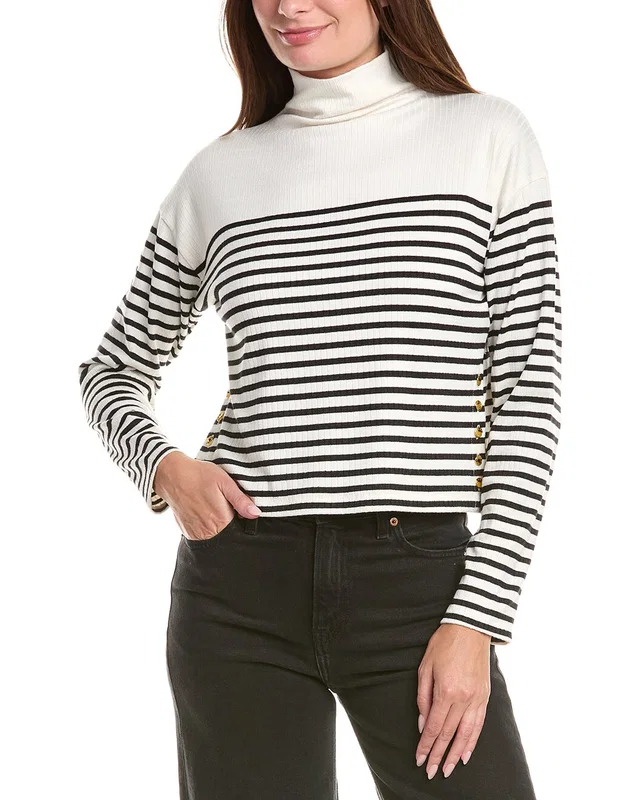rag & bone The Knit Rib Stripe Top, image 1 of 1 from Rue La La