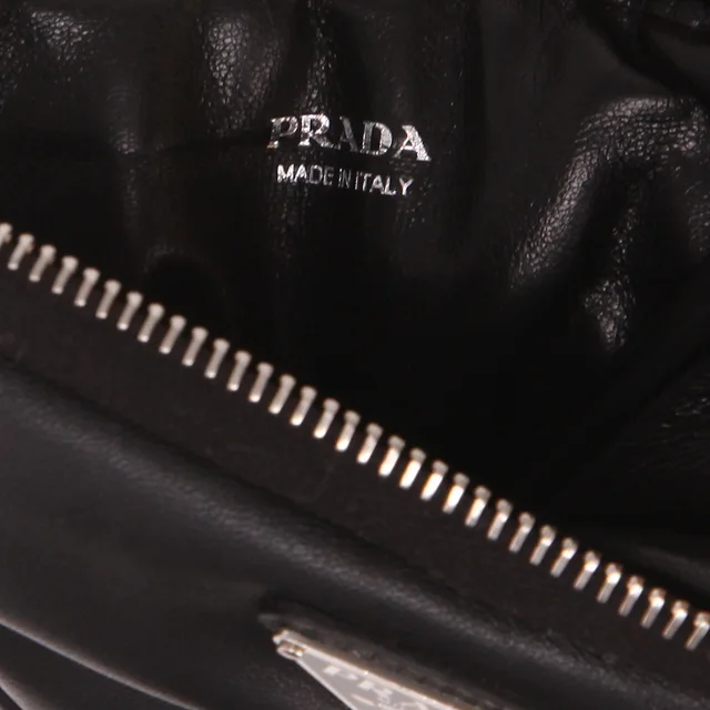 Prada Triangle Mini shoulder bag in Black Leather from Collector Square, photo 3 of 5