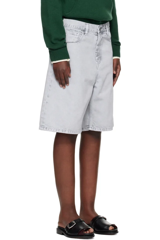 Carhartt Work In Progress Gray Brandon Denim Shorts, photo 2 of 4 from SSENSE