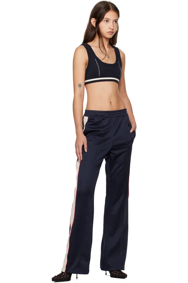 AMBUSH Navy Contrast Stitch Bra Top, photo 4 of 4 from SSENSE