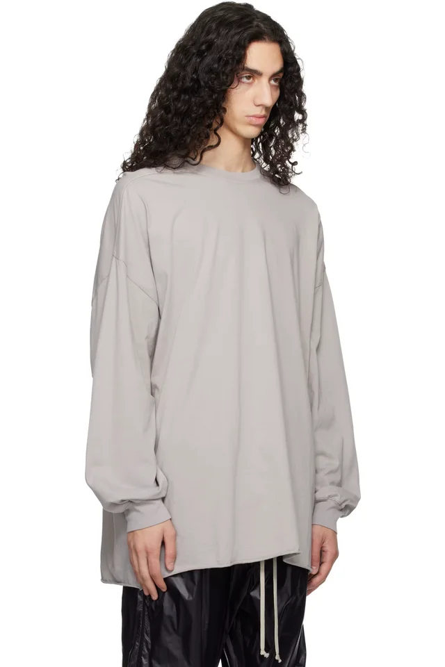 Rick Owens Off-White Temple Tommy LS T-shirt, photo 2 of 4 from SSENSE