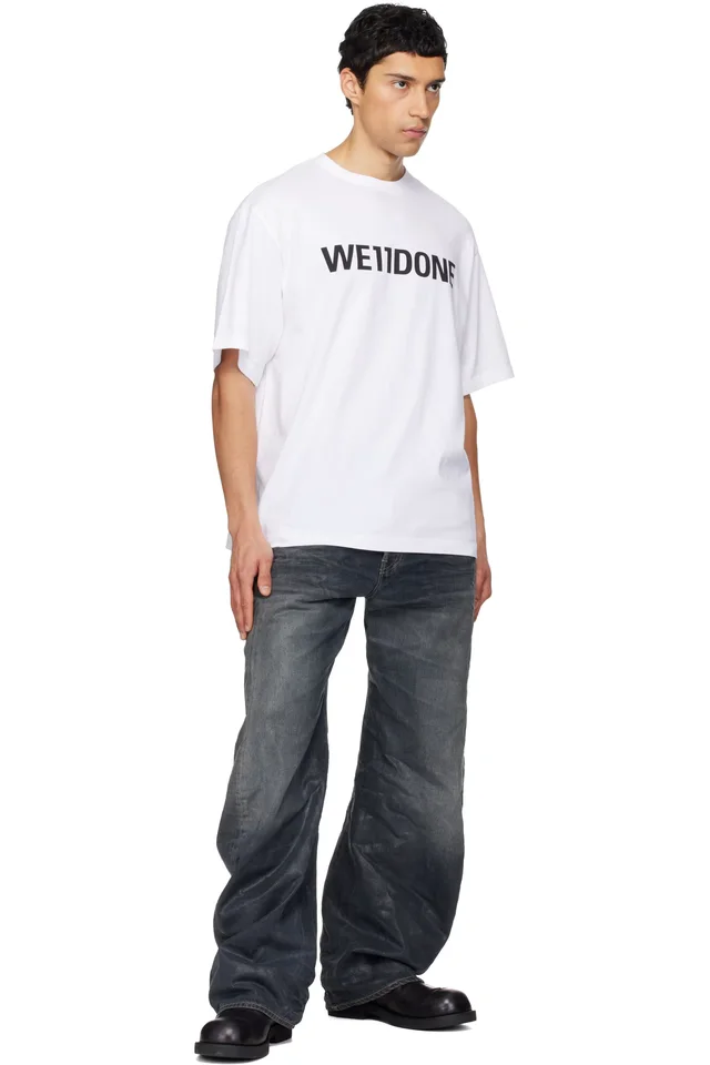 White 'We11done' T-shirt, photo 4 of 4 from SSENSE