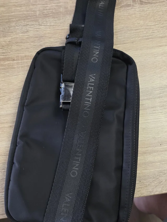 Valentino Garavani Nylon Belt Bag With Logo Strap in black Nylon from Poshmark