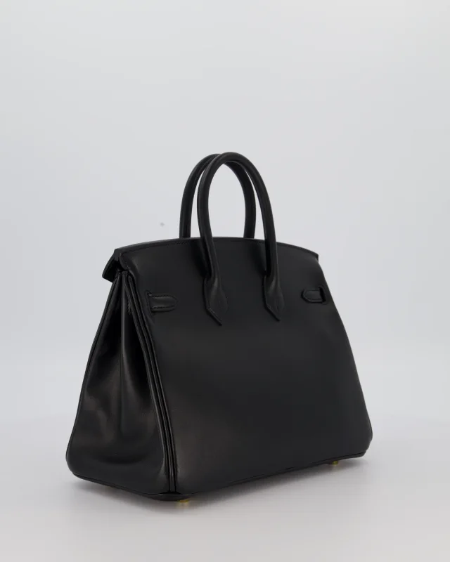 Hermès Birkin 25 Retourne Bag in Black Leather from Sellier, photo 7 of 12