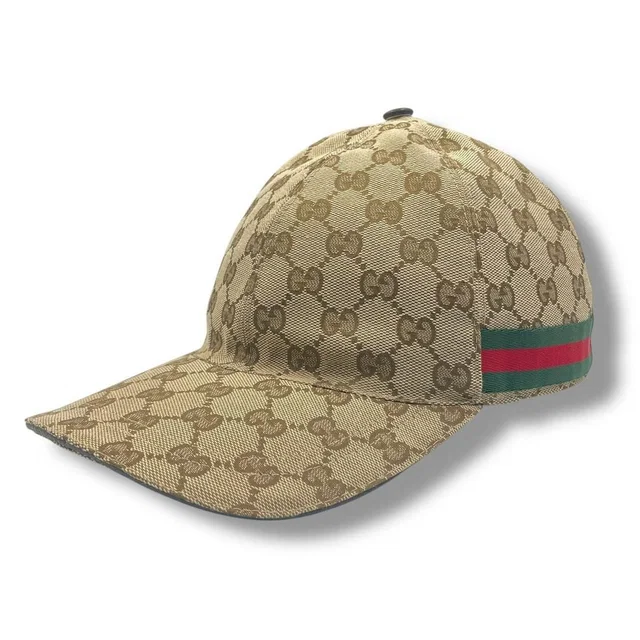 Gucci Hat Baseball Cap GG Canvas Bra One in Canvas from The Reluxe