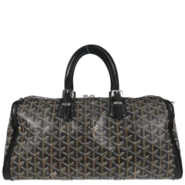 Goyard Black Croisiere 40 Handbag in Black Canvas from AMORE Vintage Tokyo