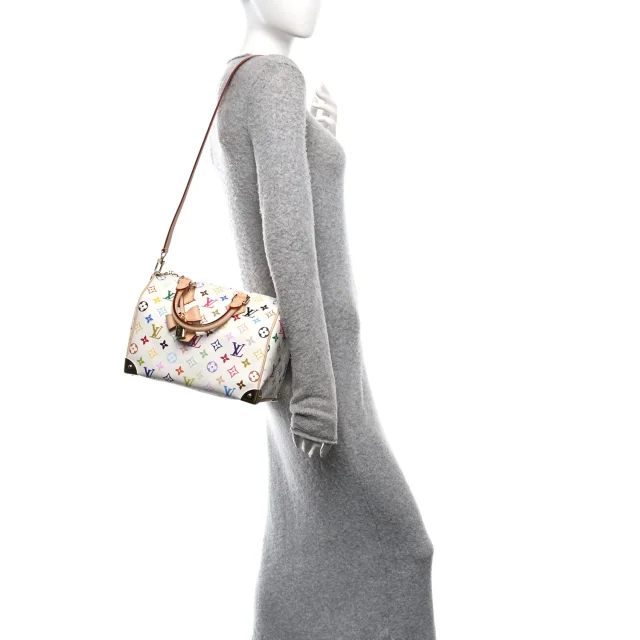 LV X TM Monogram Multicolor Speedy Bandouliere 25 White in White Coated canvas from FASHIONPHILE, photo 2 of 10