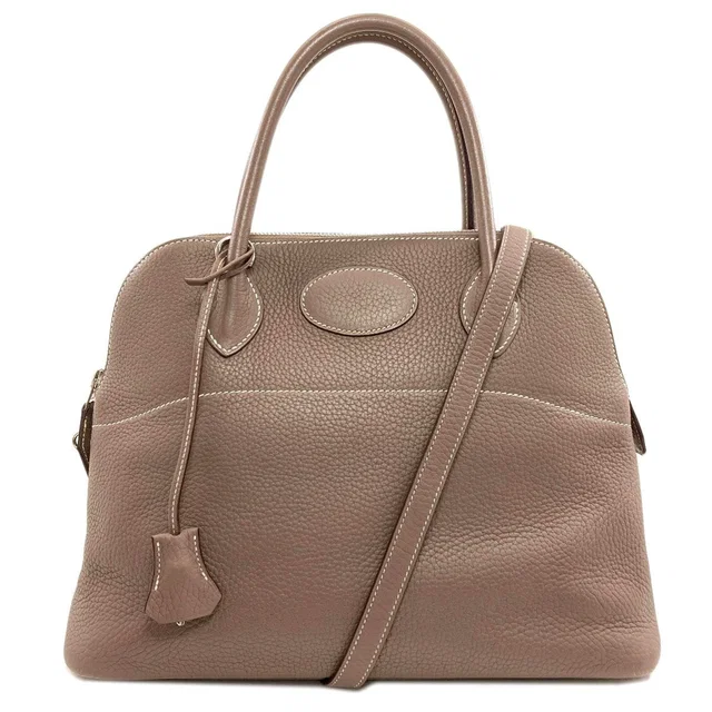 Hermès Bolide 31 Etoupe Silver Handbag Taurillon in Taupe from The Reluxe