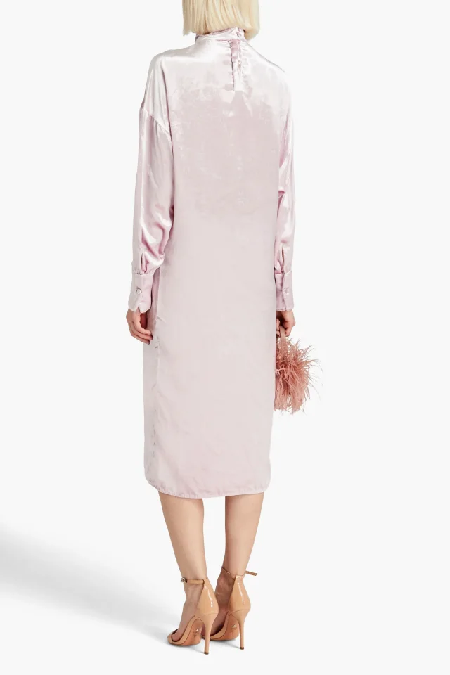 Valentino Garavani Crushed-Velvet Midi Dress, photo 3 of 4 from THE OUTNET