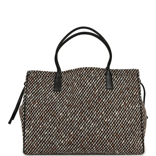 Chanel XXL "Urban Essential" Shopping Tote Black Calfskin and Multi Tweed Gold Hardware in Black Calfskin from Madison Avenue Couture, photo 2 of 2