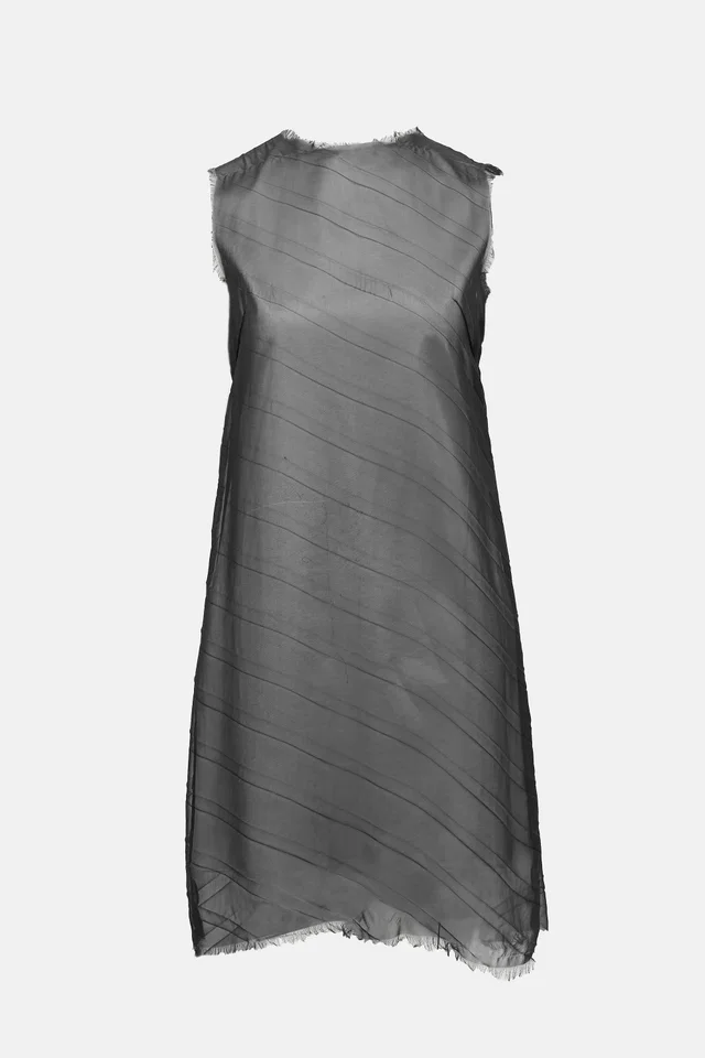 Maison Margiela C. 1990's Diagonal Pleated Dress from VSP Consignment