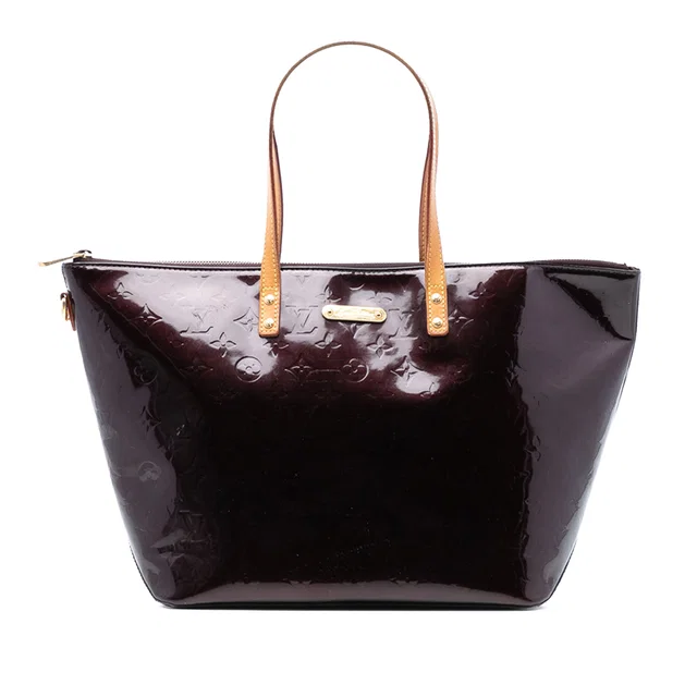 Purple Louis Vuitton Monogram Vernis Bellevue GM Tote Bag in Purple Leather from Designer Revival