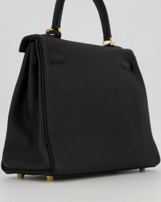 Hermès Kelly 25 Retourne Bag in Black Togo leather from Sellier, photo 13 of 22