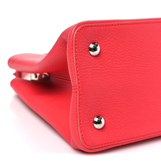 Louis Vuitton Taurillon Capucines MM Litchi Galet in Leather from FASHIONPHILE, photo 8 of 9
