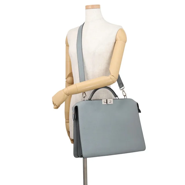 Fendi Peekaboo Icy You Gray7VA529AFC3 Leather Size Medium in Leather from GALLERY RARE, photo 5 of 19