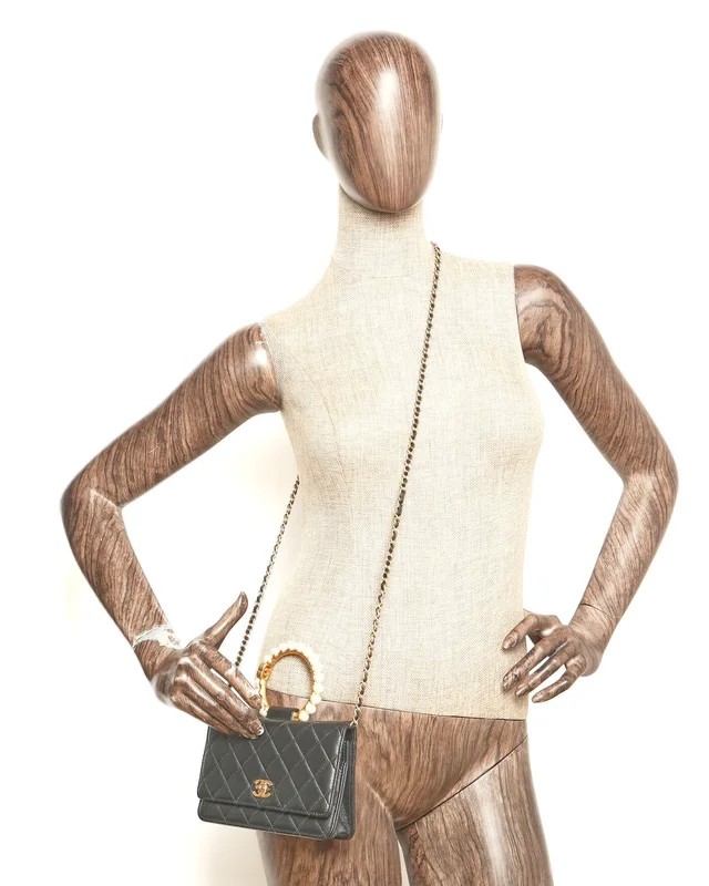 Chanel Pearl Crown Wallet On Chain Bag in Leather from A Retro Tale, photo 10 of 10