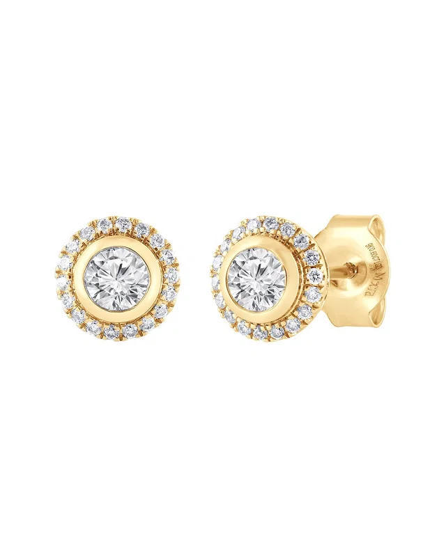 Lab Grown Diamonds 9K 0.61 ct. tw. Lab Grown Diamond Earrings, image 1 of 1 from Rue La La