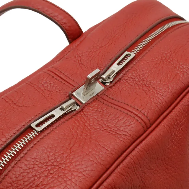 Hermès Victoria35 Taurillon Clemence 2way bag in Red Calfskin from LuxUness, photo 7 of 9
