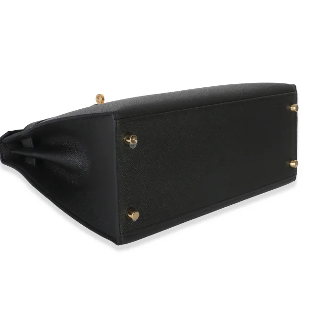 Hermès Epsom Sellier Kelly 28 GHW in Black Epsom leather from myGemma, photo 6 of 13