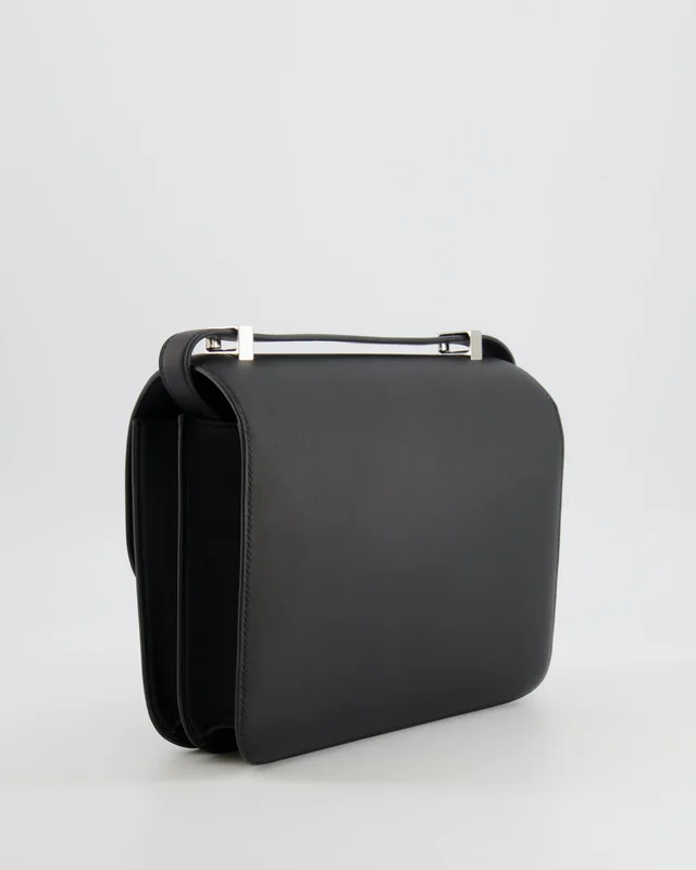 LIMITED EDITION* Hermès Constance 24 Bag in Black Swift leather from Sellier, photo 2 of 2