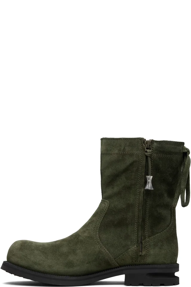 Kiko Kostadinov Khaki Farkas Boots, photo 3 of 5 from SSENSE