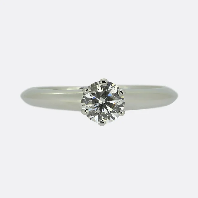 Tiffany & Co. 0.51 Carat Diamond Engagement Ring from The Vintage Jeweller