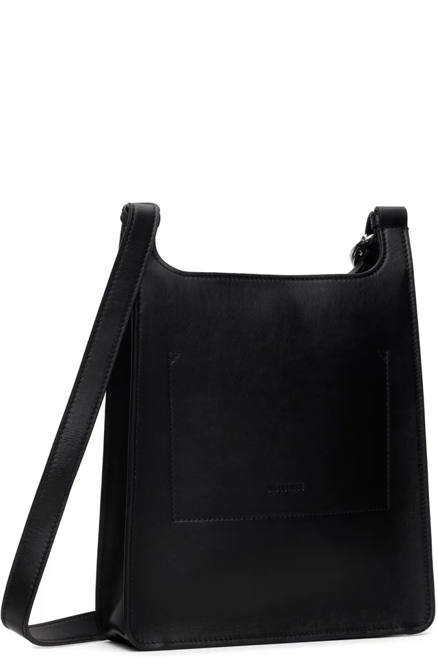 JACQUEMUS Black 'The small Tablier' Bag, photo 3 of 4 from SSENSE