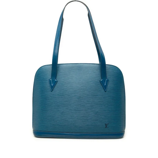 Blue Louis Vuitton Epi Lussac Shoulder Bag in Blue Leather from Designer Revival
