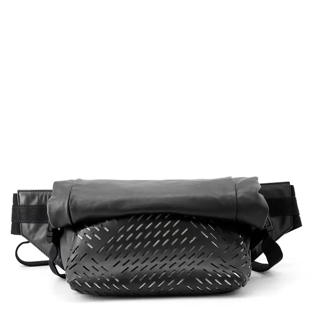 Bottega Veneta Crossbody Bag Black578540 Leather Canvas in Canvas from GALLERY RARE