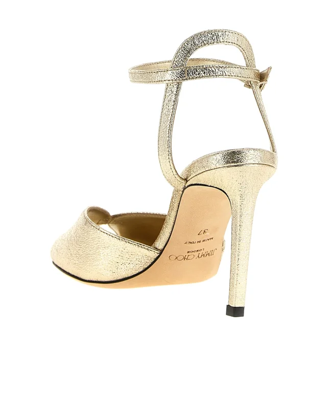 Jimmy Choo Sacora Metallic Sandals, photo 3 of 4 from SENSER